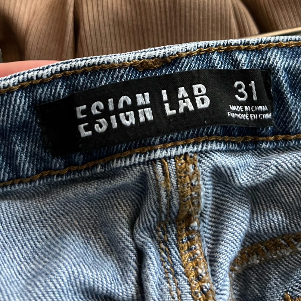 Design Lab Ripped Denim Jeans - Picture 3 of 4